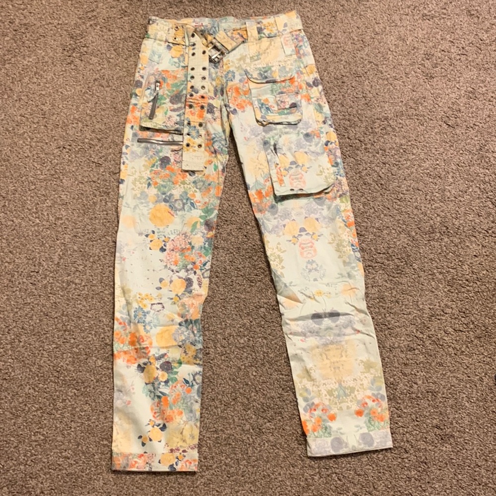 NWT Johnny Was Pete& Greta Floral Cargo Pants